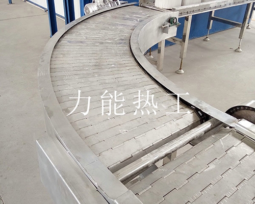扬州不锈钢链板转弯输送机